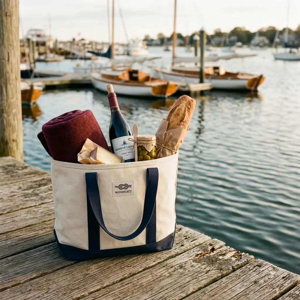 Boat tote at the harbor
