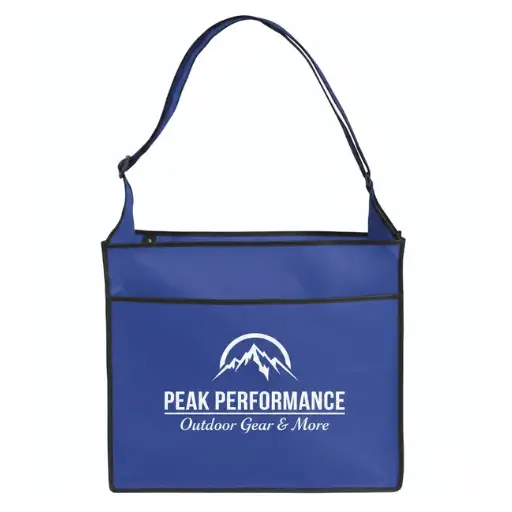 Custom conference messenger bag