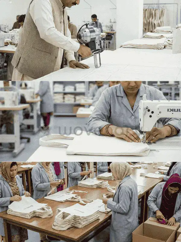 Wovenary factory floor — three generations of textile manufacturing