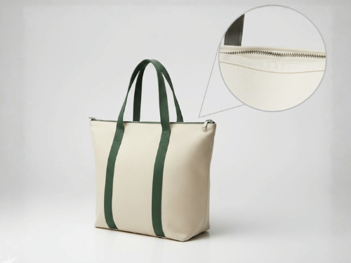 Canvas tote bags with zipper — YKK closure for corporate gifting wholesale