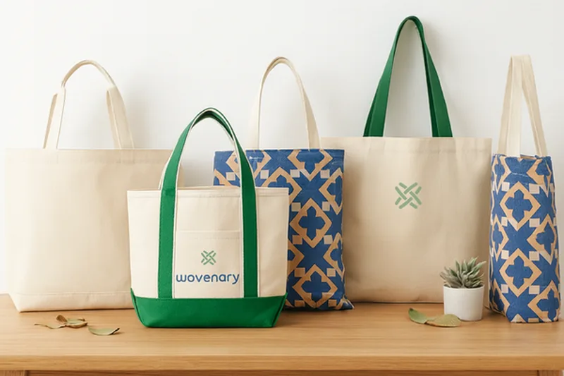 Canvas tote bags bulk — custom cotton canvas bags wholesale in 4 grades by Wovenary