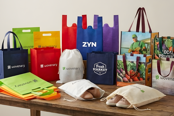 Non-woven polypropylene swag bags bulk — custom printed event giveaway shoppers