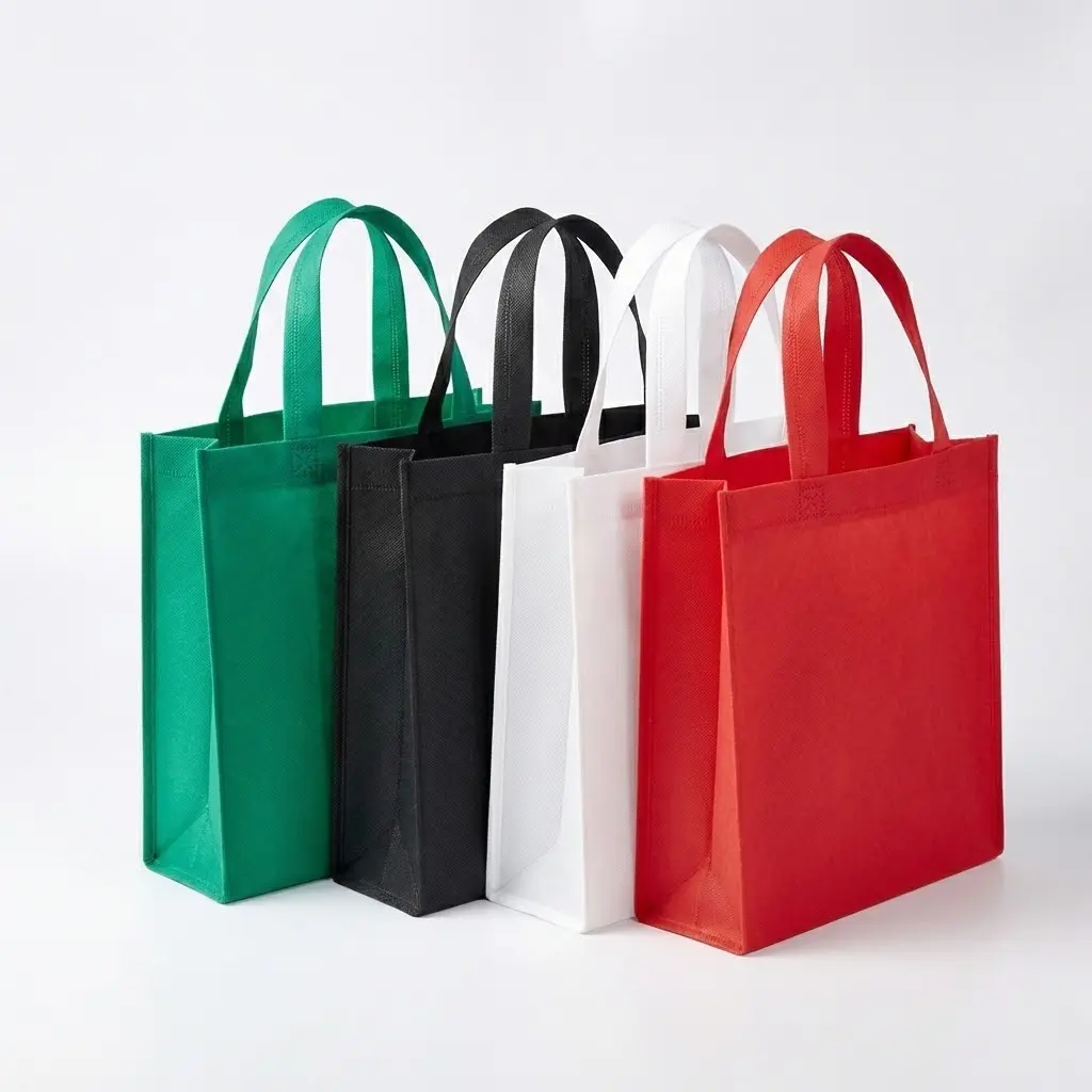 Ultrasonic loop handle non-woven bags for retail programs
